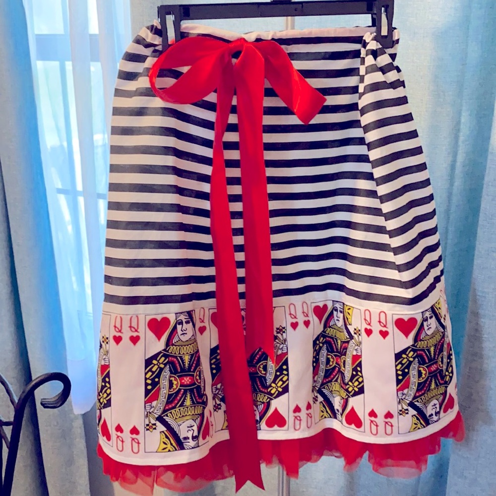 Custom Queen of Hearts Skirt One size fits all
